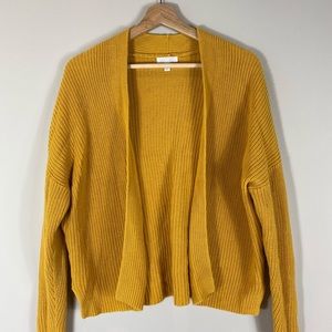 Mustard color cardigan